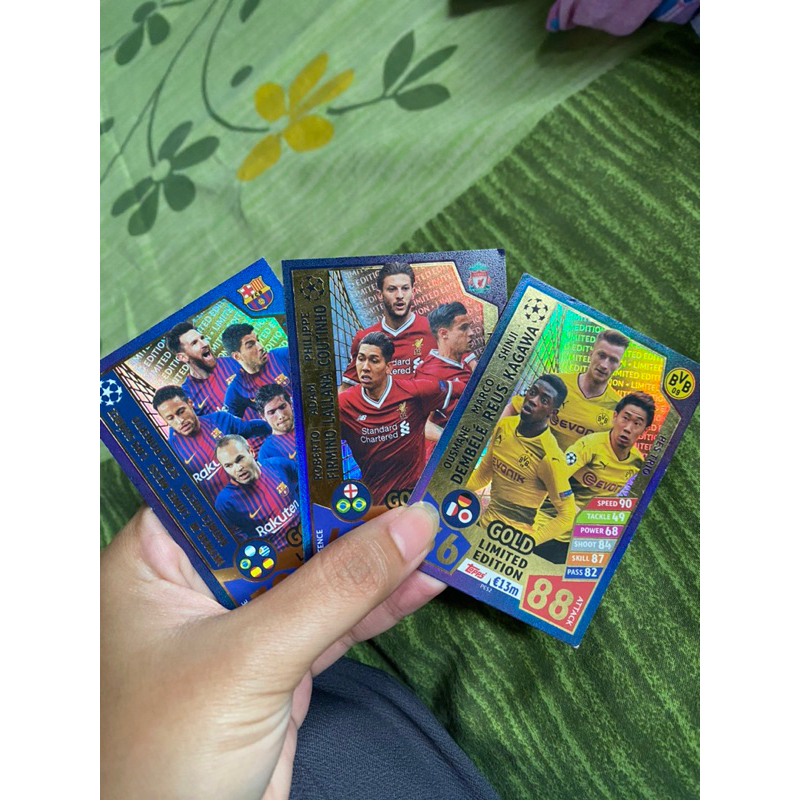 TOPPS Kartu Match Attax Liverpool BVB FCB borussia dortmund fc Barcelona Voil koleksi kolektor