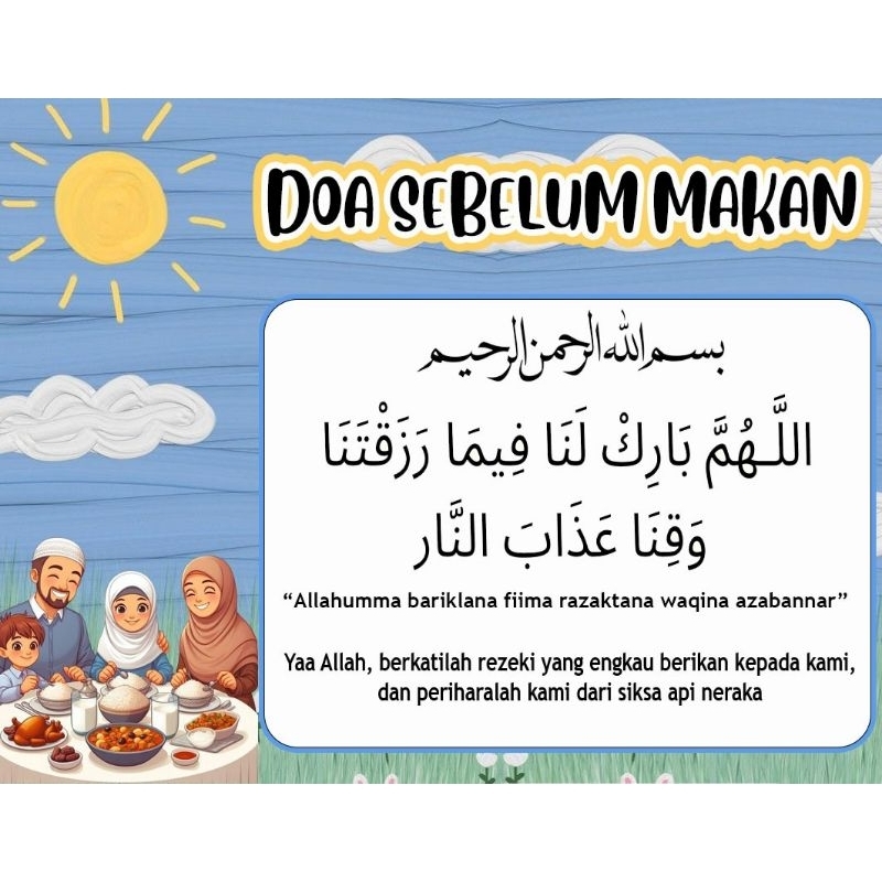 

Stiker Doa Harian (Stiker Vynil anti luntur dan anti sobek)