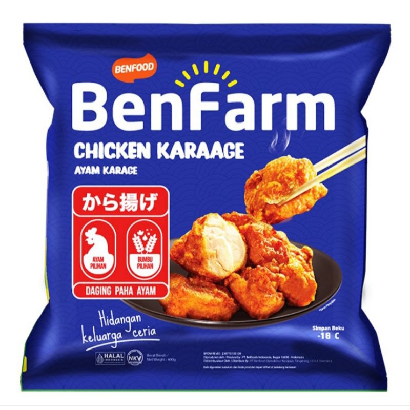 

BenFarm Karage Ayam 400 g - only sameday dan instan