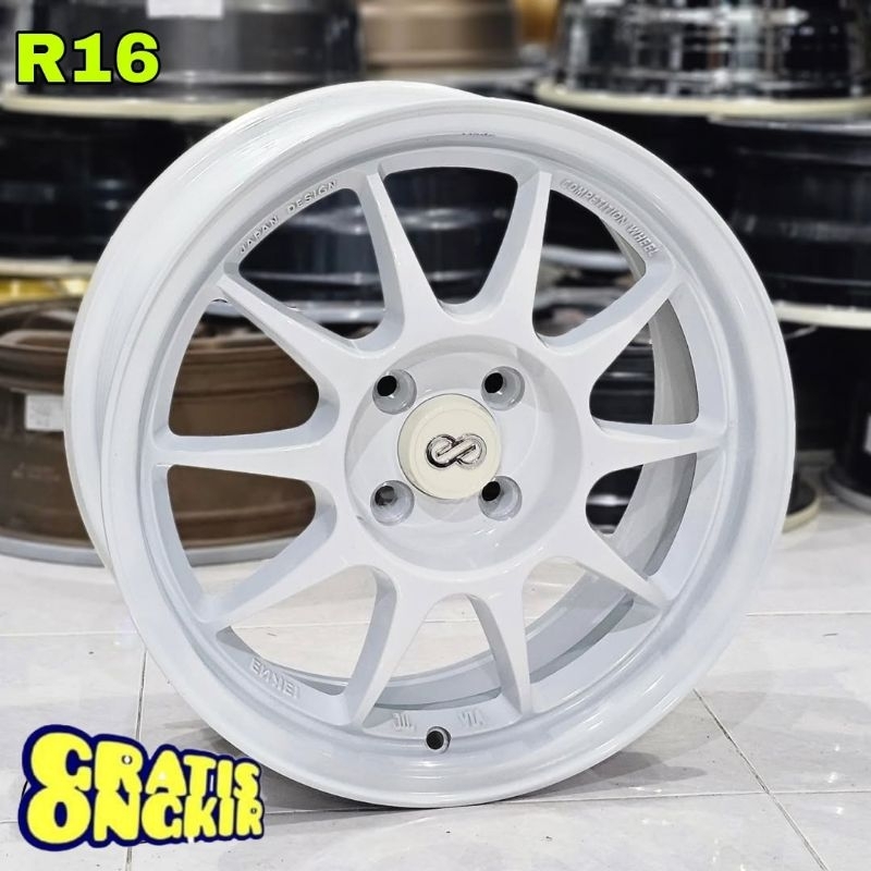 velg racing ring 16 ENKEI TARMAC LEBAR 7 ET 40 velg mobil r16 velg brio jazz city freed vios yaris a