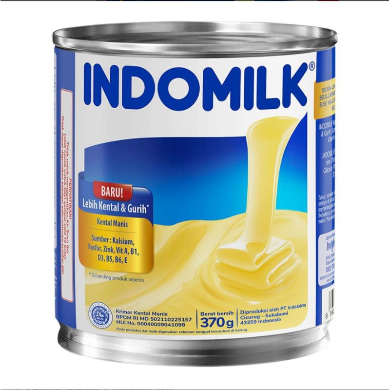 

INDOMILK Krimer Kental Manis Putih 370 g (Kaleng)