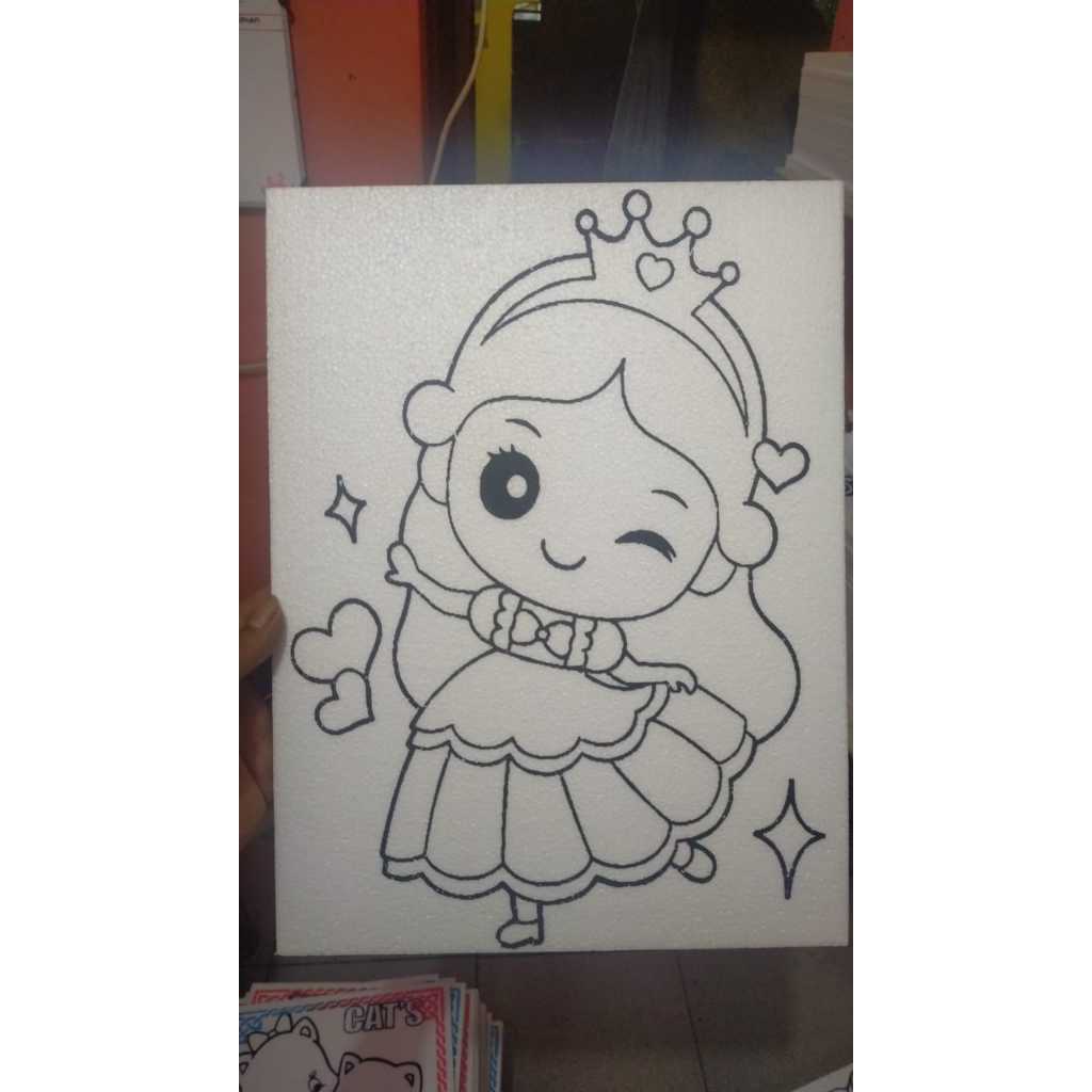 

MS - (25 Pcs) [Tanpa Lis] Sterofoam Lukis Uk 30x40x1 cm / Styrofoam Lukis Anak