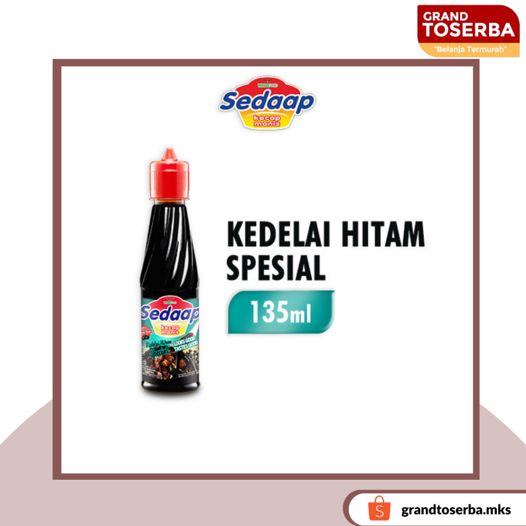 

Sedaap Kecap Manis Kedelai Hitam Spesial 135 ml