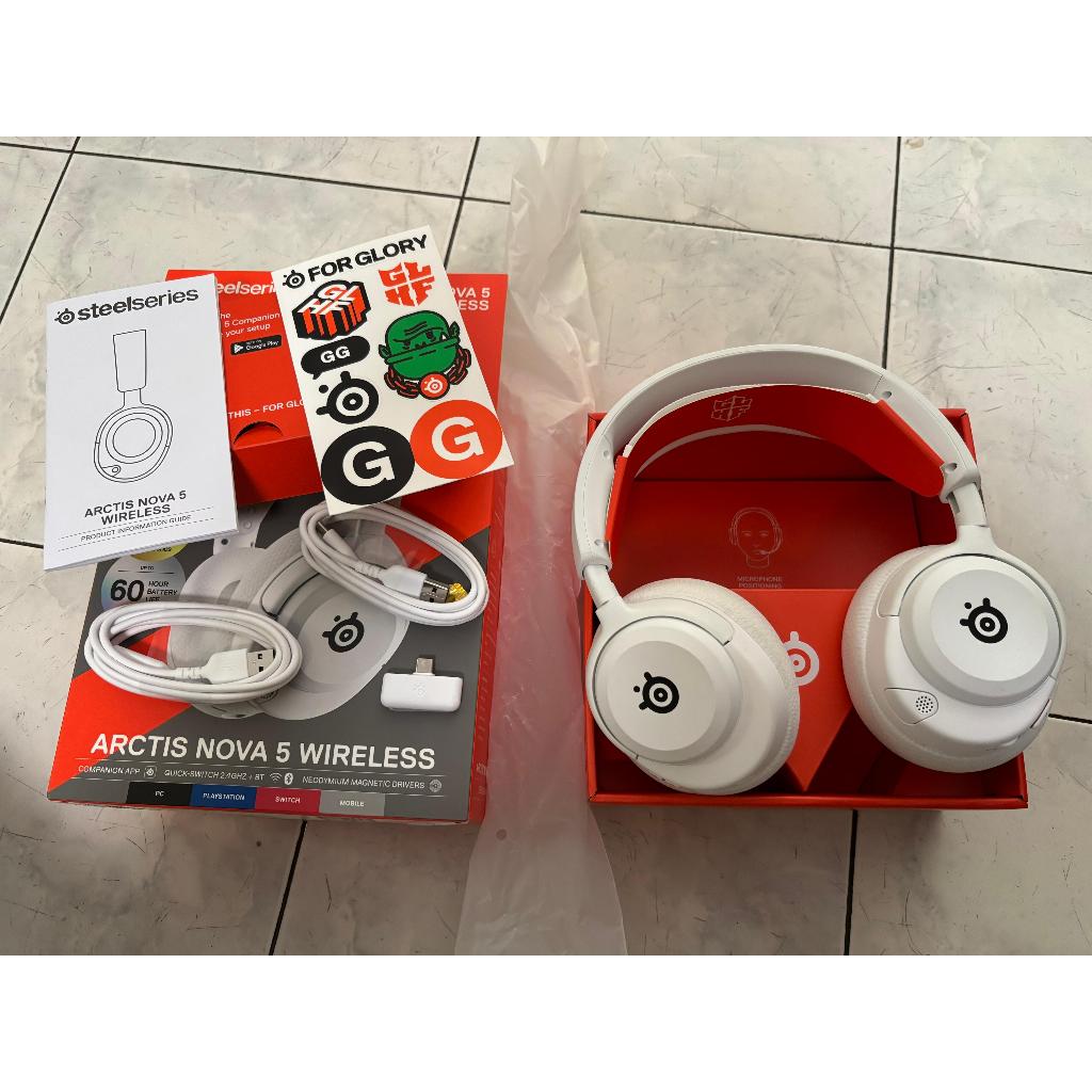 [Original] SteelSeries Arctis Nova 5 Wireless Gaming Headset - White [Second]