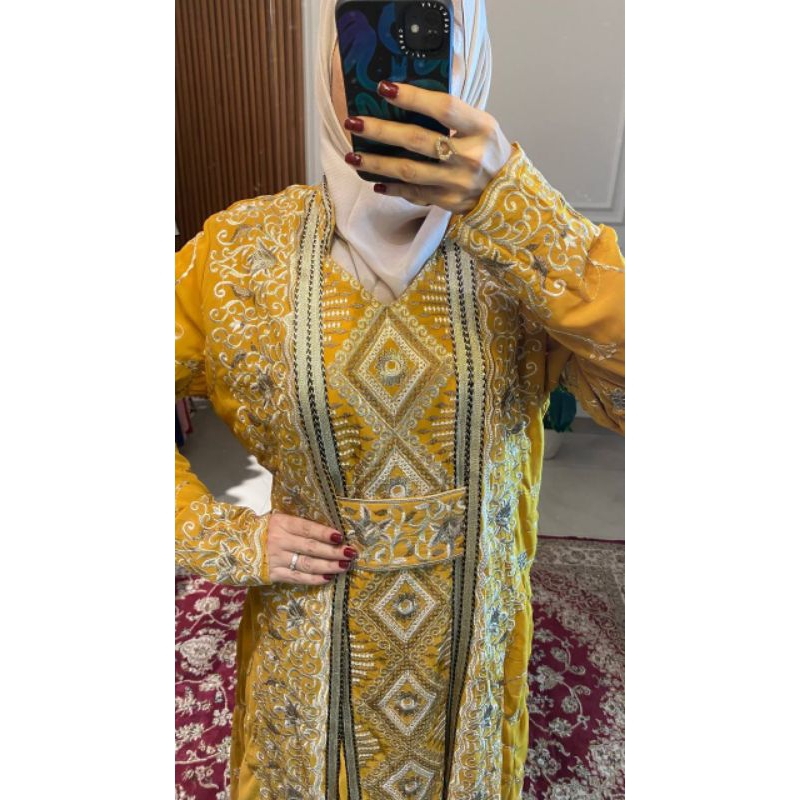 Abaya Syiria bordir all warna