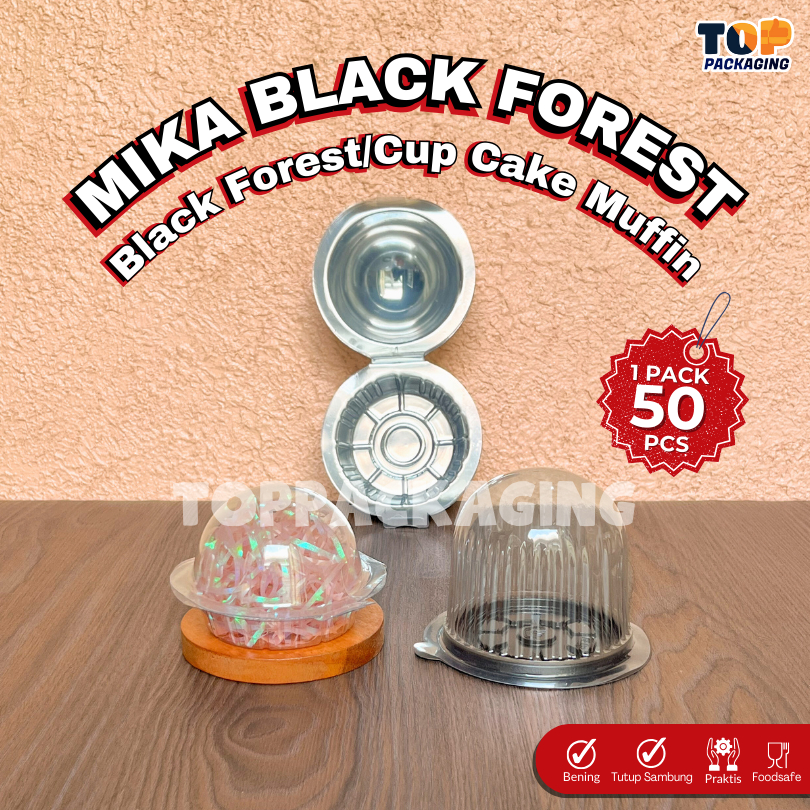 Cup Blackforest Bulat Setengah Bola Kecil Mika Cake Muffin Tray Kue Tart Mini Pudding