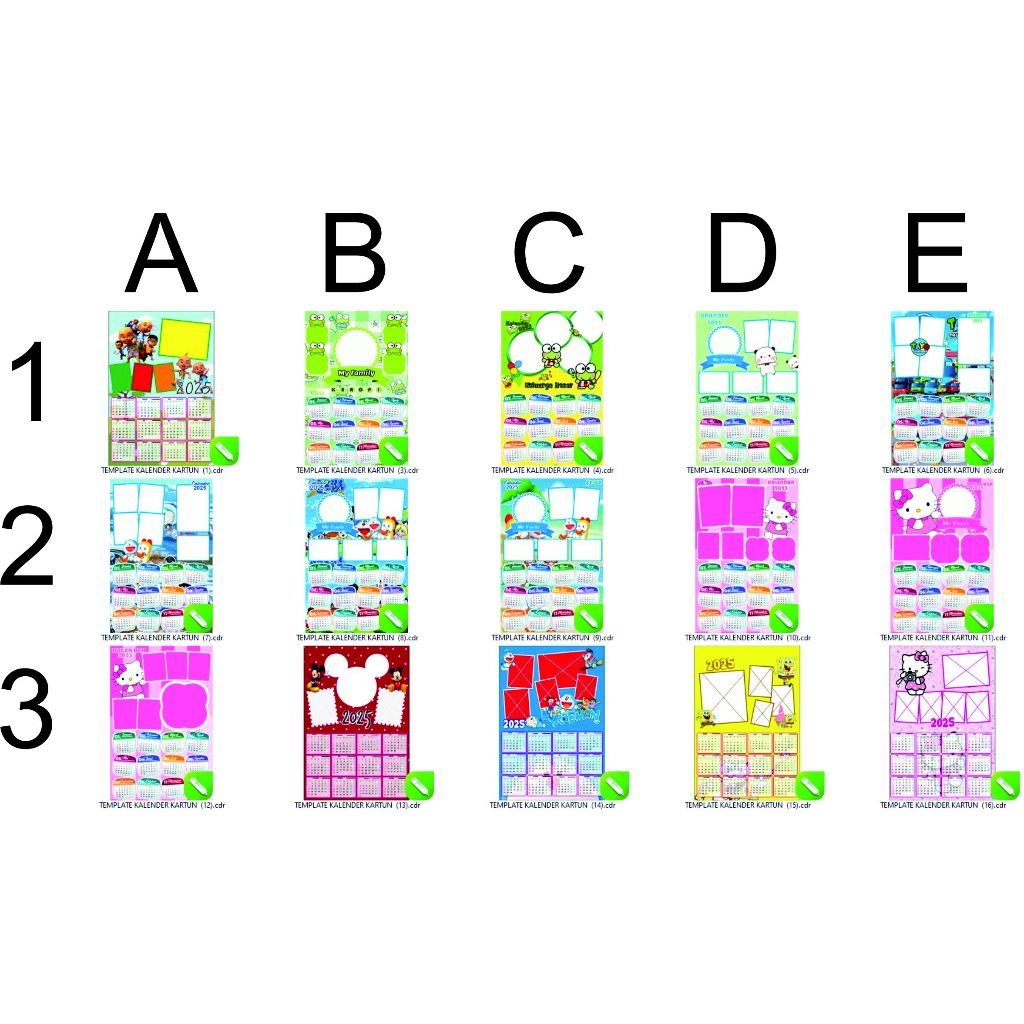 

cetak kalender calender dinding 1 lembar 12 bulan
