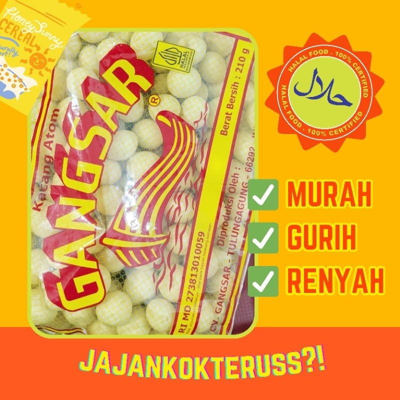 

JAJANKOKTERUS Kacang Atom Gangsar 210 Gram - Camilan Gurih Renyah, Ideal untuk Teman Santai