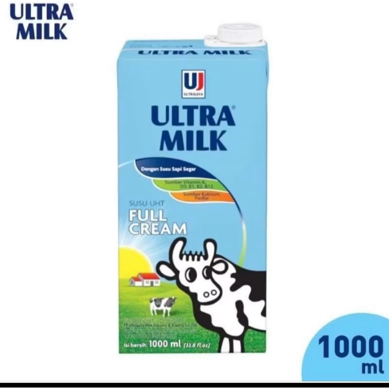 

Ultramilk Full cream dan cokelat 1000ml 1L