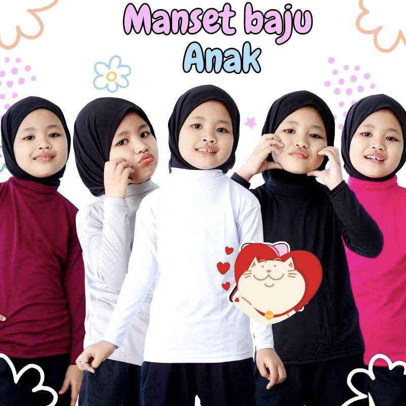 Manset Baju Anak 4-13th/manset baju kaos anak/Manset anak/manset kaos anak/manset baju anak lengan p