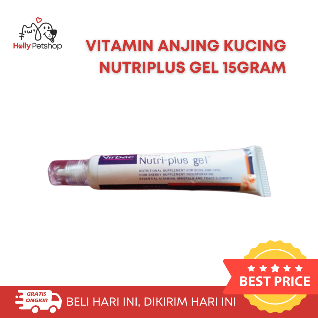 NutriPlus Gel Vitamin Anjing Kucing 15gr ORIGINAL