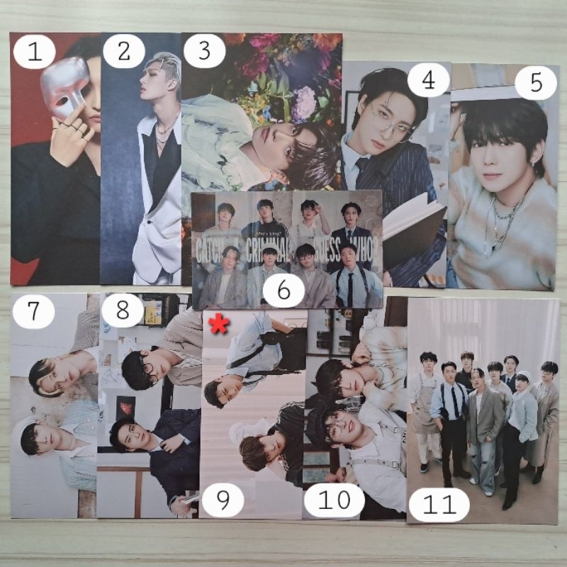 Official Postcard ATEEZ Hongjoong Seonghwa Yunho Yeosang San Mingi Wooyoung Jongho | Golden Hour Par