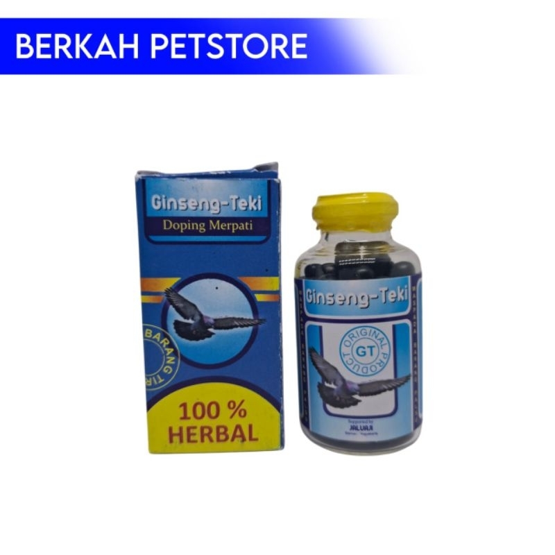 ginseng teki burung merpati 100 butir jamu merpati balap