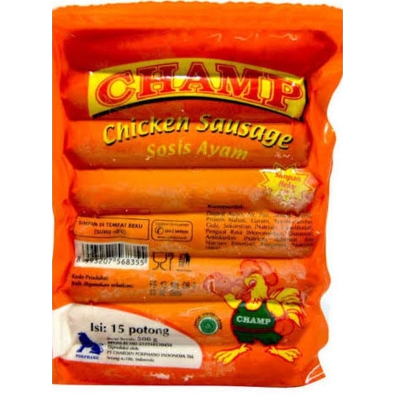 

Champ Sosis Ayam 375 gr Bogor frozen