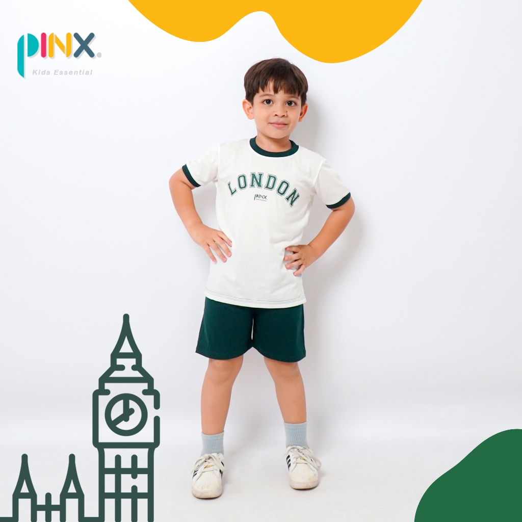 bnm SALE PinxKids - Setelan Anak usia 1 - 8 tahun Tshirt Street London City