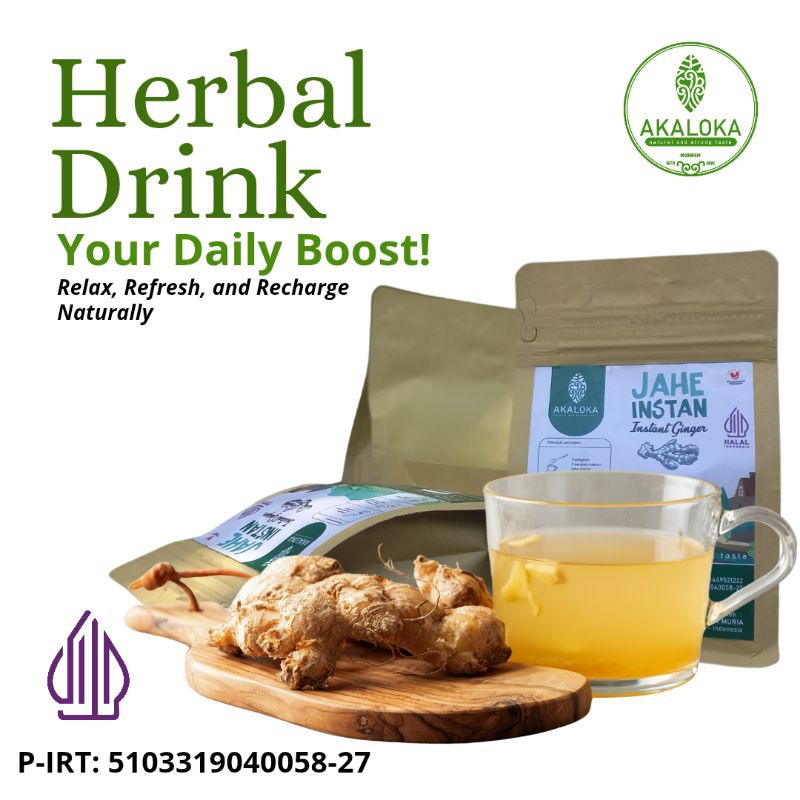 

Jahe Instan / Herb Ginger Drink 200 Gram Langsung Seduh Tanpa Ampas