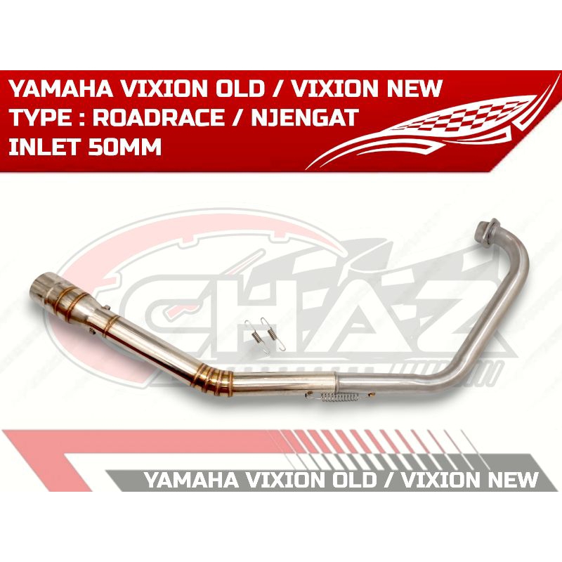 Pipa leheran knalpot racing vixion new - vixion old model roadrace