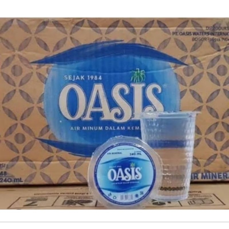 

Oasis gelas 1 Dus 240ml isi 48pcs ready