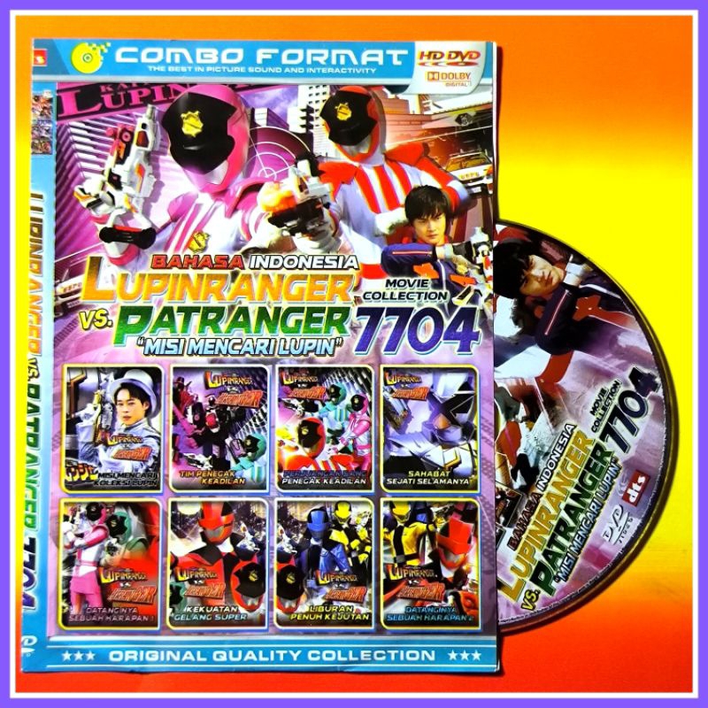 Kaset Film Kartun Anak Koleksi Power Ranger Lupiranger - Patranger 7704 Bahasa Indonesia