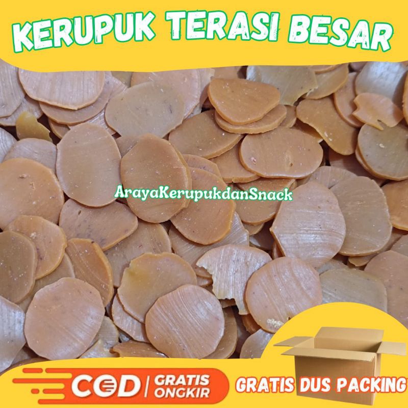 

[ 250 gr ] Kerupuk Terasi Coklat - Kerupuk Tahu Tek - Kerupuk Tahu Telur