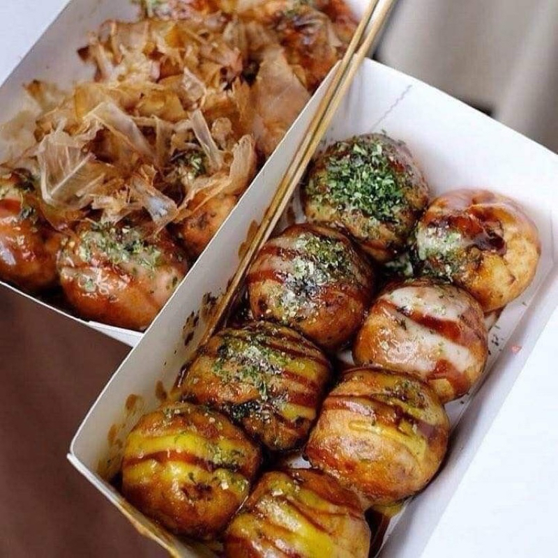 

TAKOYAKI ISI GURITA, KEJU & CRABSTICK BEBAS PILIH