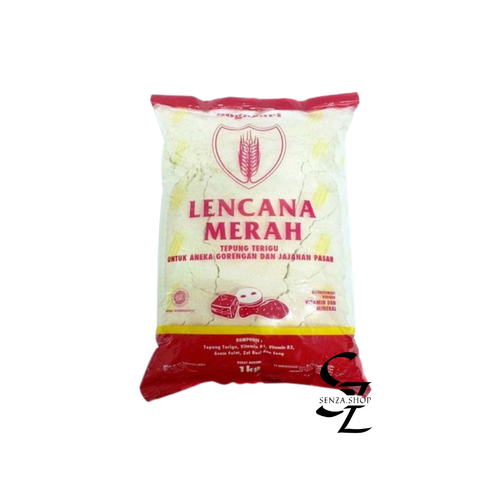 

LENCANA MERAH Tepung Terigu Kemasan 1 Kg Higienis Ekonomis