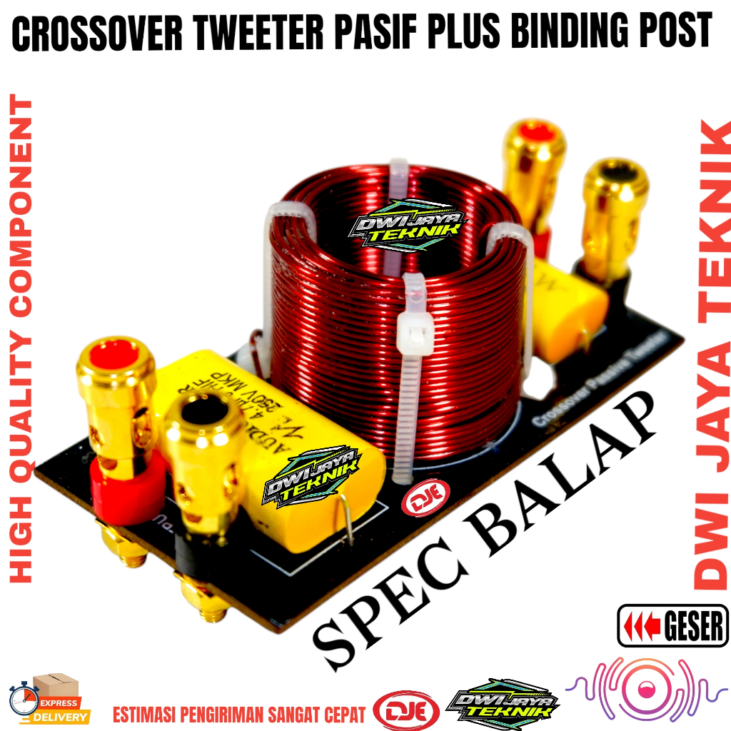 Crossover Tweeter Pasif Spec Balap DJE.01