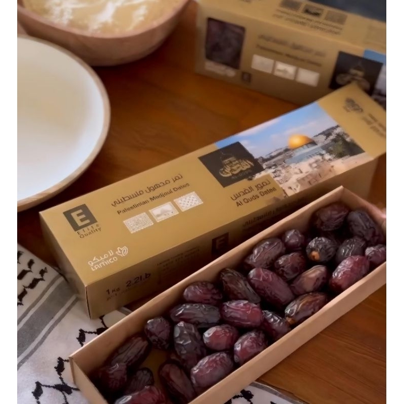 

Kurma Medjoul ELITE PREMIUM LARGE JUMBO Al Quds 100% Asli Palestina dari LAMICO