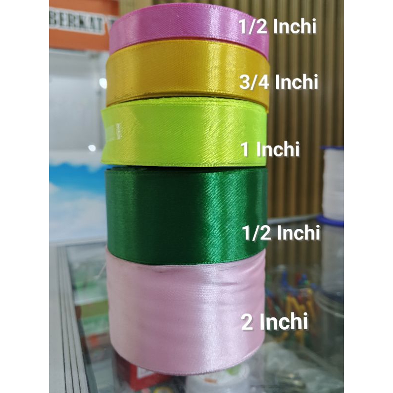 

PITA SATIN/SATEN PER ROLL MACAM WARNA DAN UKURAN