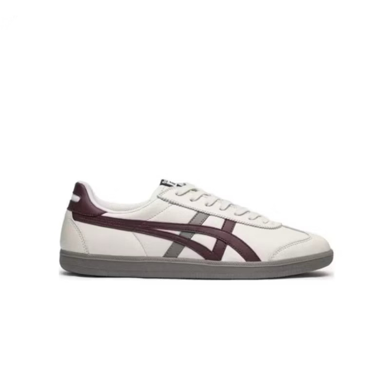 Onitsuka Tiger Tokuten Burgundy Grey 100% Sneakers Casual Pria Wanita Sepatu Ori Murah Sepatu NB Ori