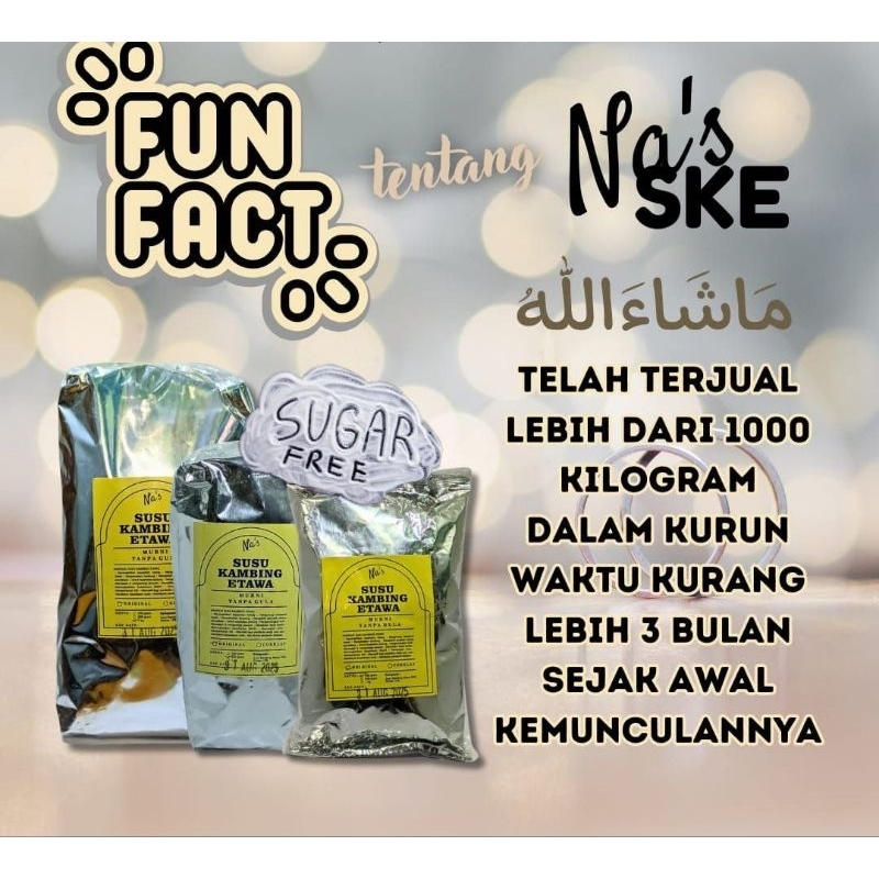 

Na's Susu Kambing Etawa Murni Tanpa Kandungan Gula