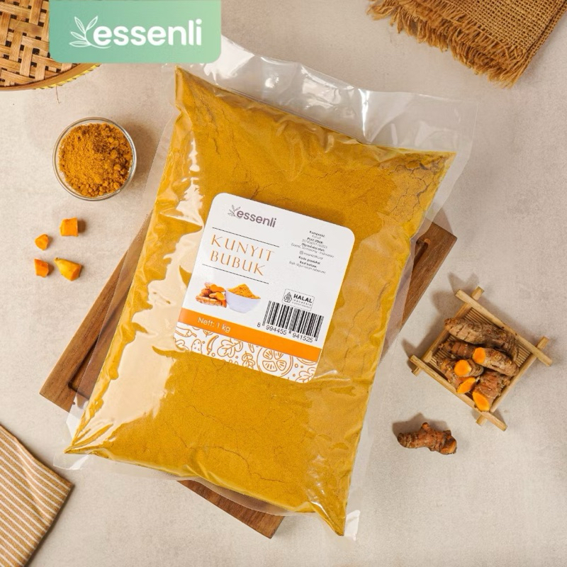 

ESSENLI Kunyit Bubuk Murni tanpa campuran 1kg