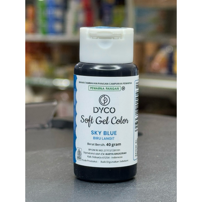 

DYCO Soft gel color SKY BLUE / BIRU LANGIT 40gr