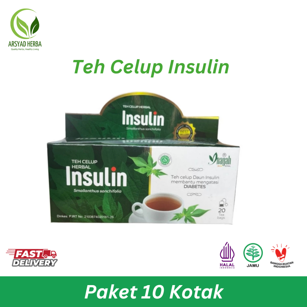 

PAKET 10 KOTAK - Teh Celup Insulin Obat Herbal Diabetes