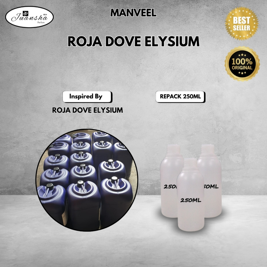 BIBIT PARFUM MURNI ROJA DOVE ELYSIUM (MANVEEL) 250ML REPACK