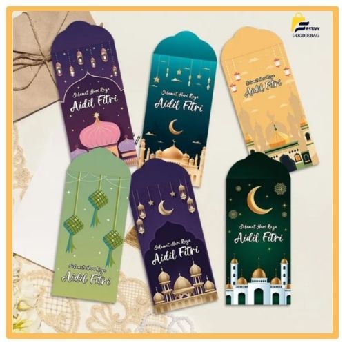 

FG Amplop lebaran idul fitri ramadan new design 1 pack ( isi 6 pcs ) / Amplop lebaran Edisi Idul Fitri Panjang ID02