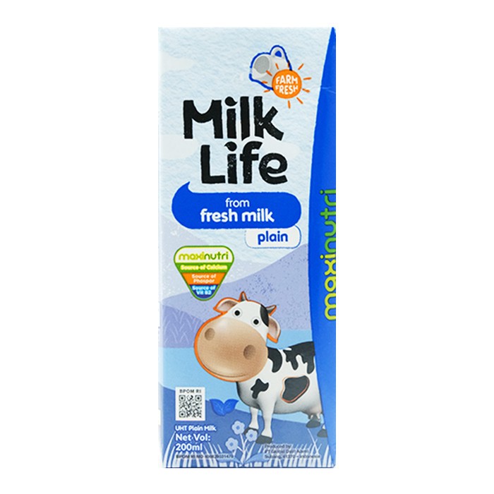 

Milk Life Susu UHT Plain 200 ml