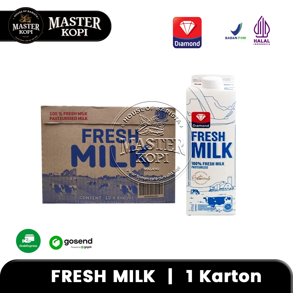 

Susu Fresh Milk Diamond 1 Karton PLAIN (KHUSUS INSTANT)