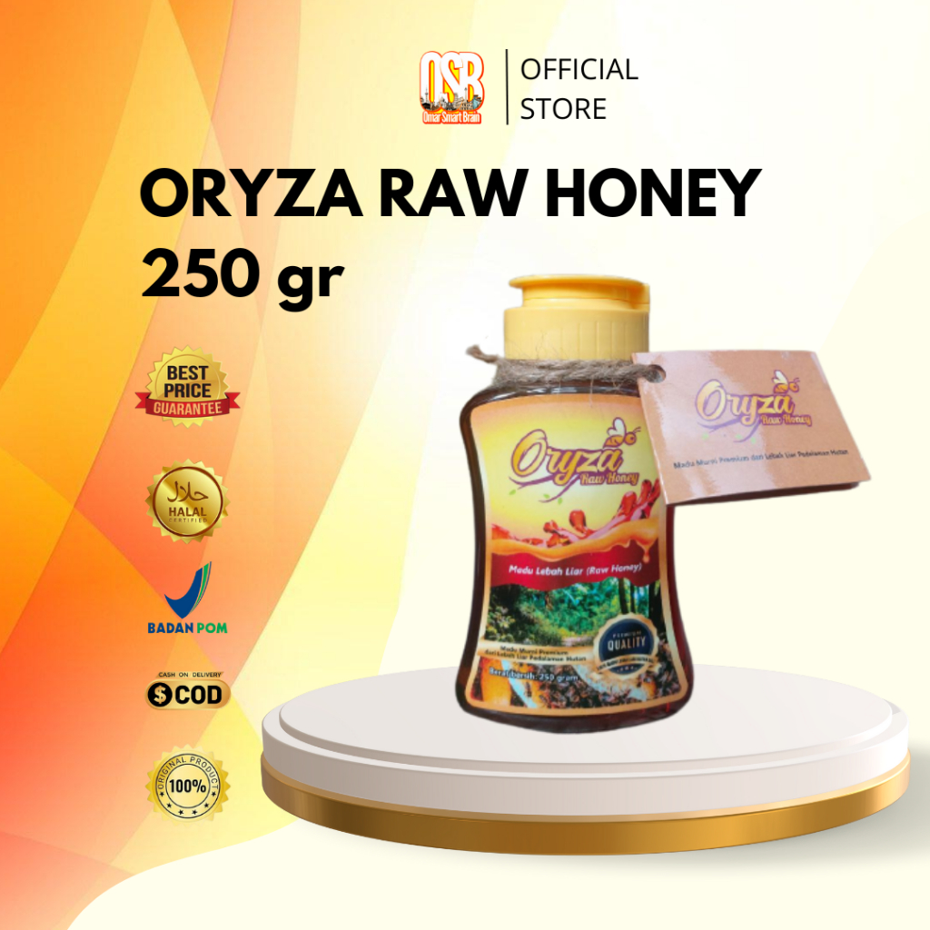 

ORYZA RAW HONEY 250gr MADU MURNI ALAMI Lebah Liar Asli Premium Solusi Diet Imunitas Meningkat