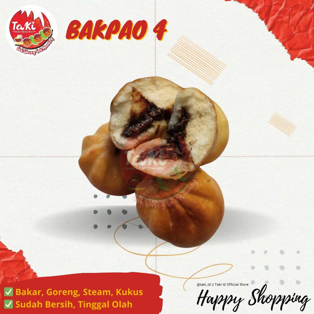 

Bakpao Coklat 4 pcs - Frozen Food