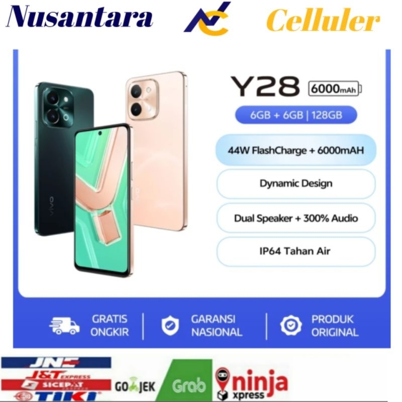 HP VIVO Y28 RAM 6 GB ROM 128 GB+ NFC[Vivo Y28 6/128 GB] Garansi Resmi
