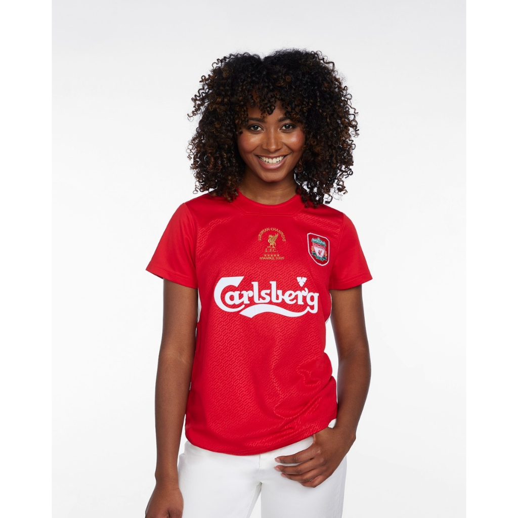 Liverpool FC Retro Womens 2005 Istanbul Shirt Women - Official LFC Jersey Original Wanita