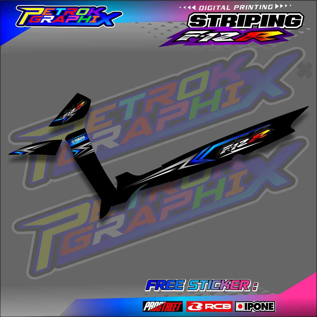 STRIPING VARIASI YAMAHA FIZ R / STICKER LIST VARIASI MOTOR FIZ R