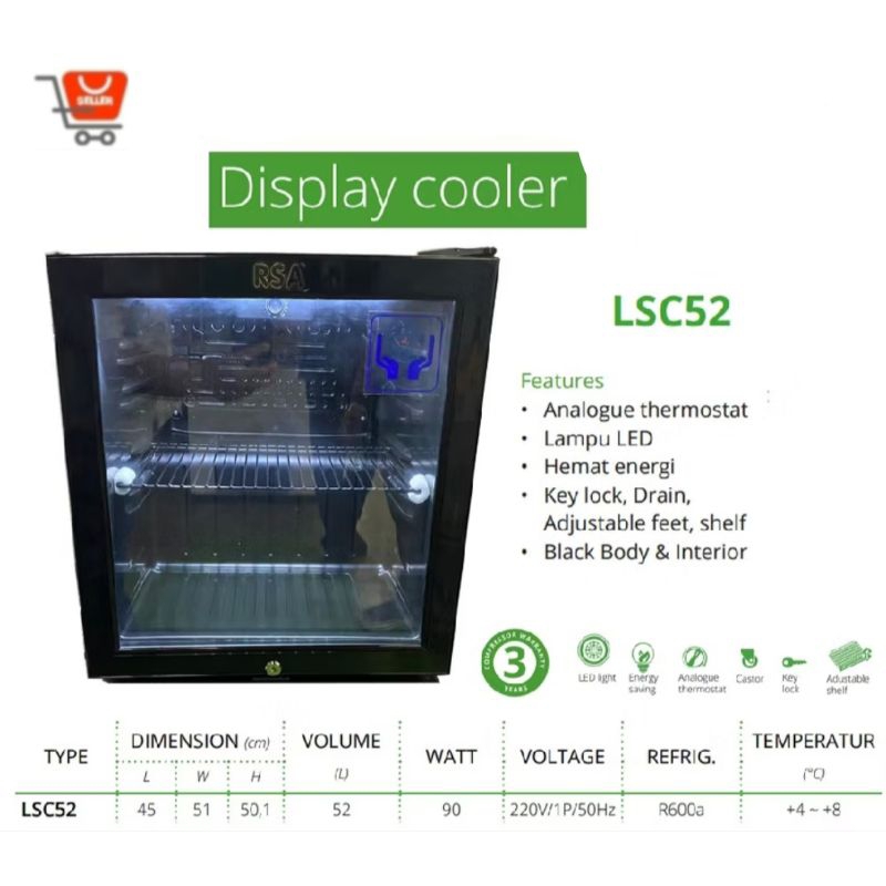 MINI BAR SHOWCASE RSA LSC-52