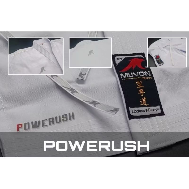 BAJU KARATE MUVON KATA POWER RUSH ORIGINAL DESAIN TERBARU 2025