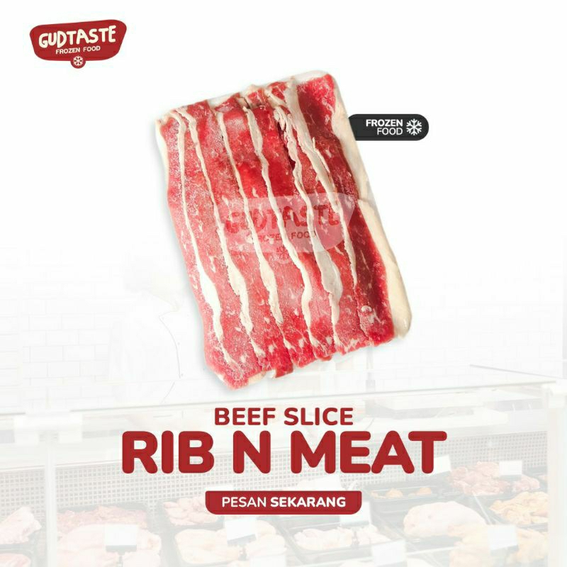 

Rib n Meat - Beef Slice Rib n Meat 500 Gram - Daging Slice - Beef Slice - BBQ - Grill - Beef Surabaya