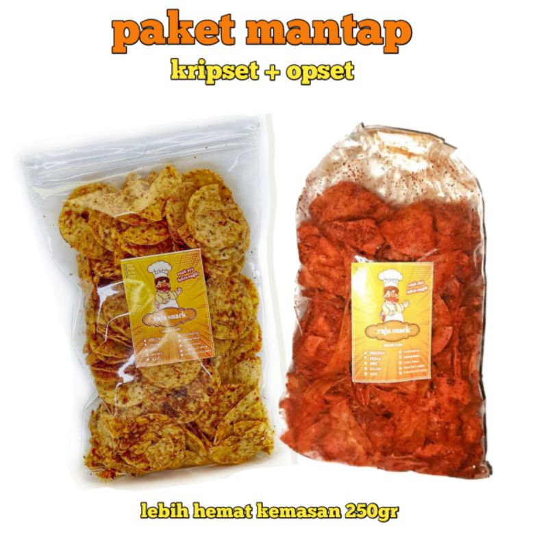 

Paket Mantap Kripset + Opset 500gr perkemasan 250gr