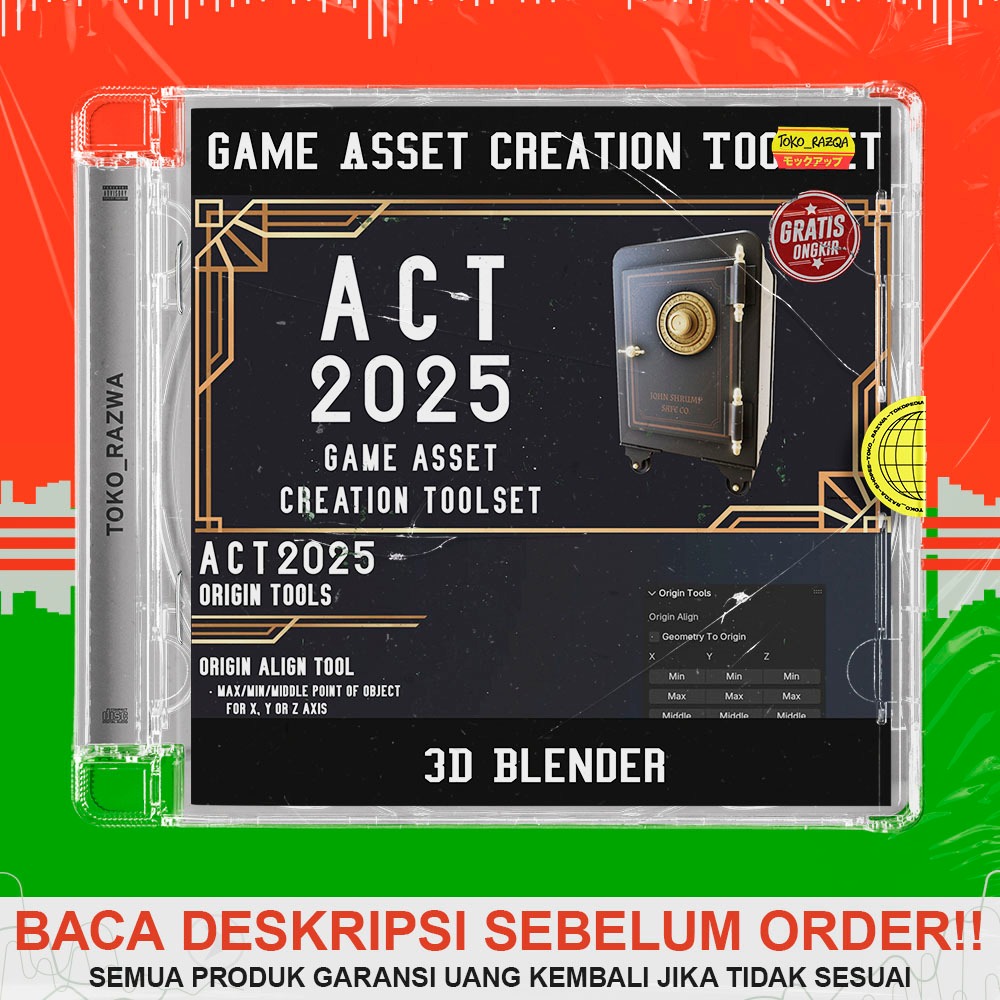 3D Blender - Game Asset Creation Toolset v2025 - 310125