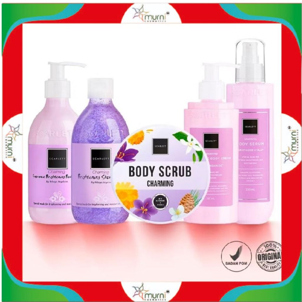 SCARLETT FRAGRANCE BRIGHTENING BODY LOTION | SERUM  BRIGHTLY/ACNE/GLOWTENING/MINI | DAY NIGHT CREAM 