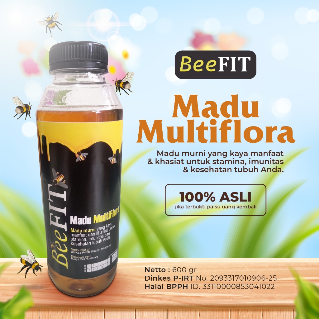 

BeeFIT Madu Multiflora 100% Asli murni Raw Honey